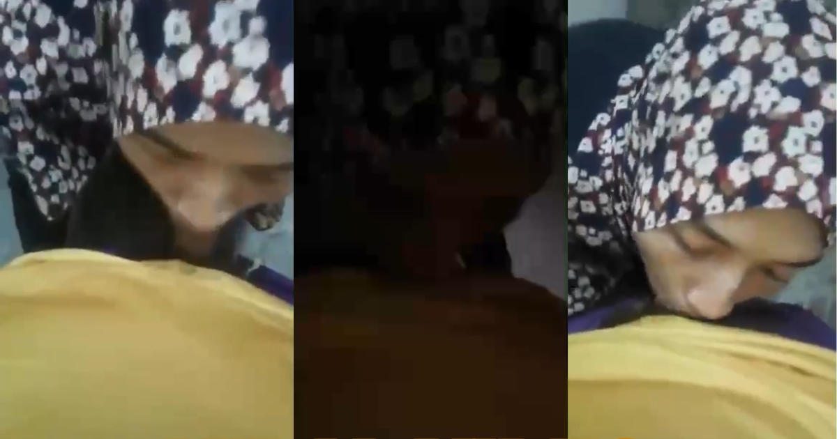 Sensual Girl in Burqa Engages in Erotic Act