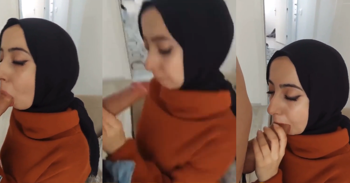 Turkish hijabi in discreet action