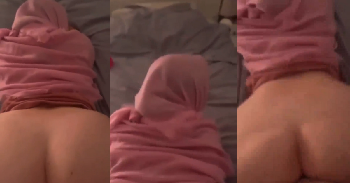 Thicc Hijabi enjoys backshots by Big White Cock  Adult