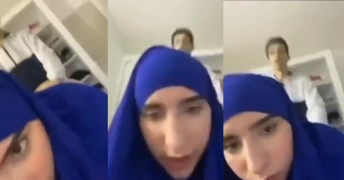 Arab Brother and Sister Hijabi Backshots Video