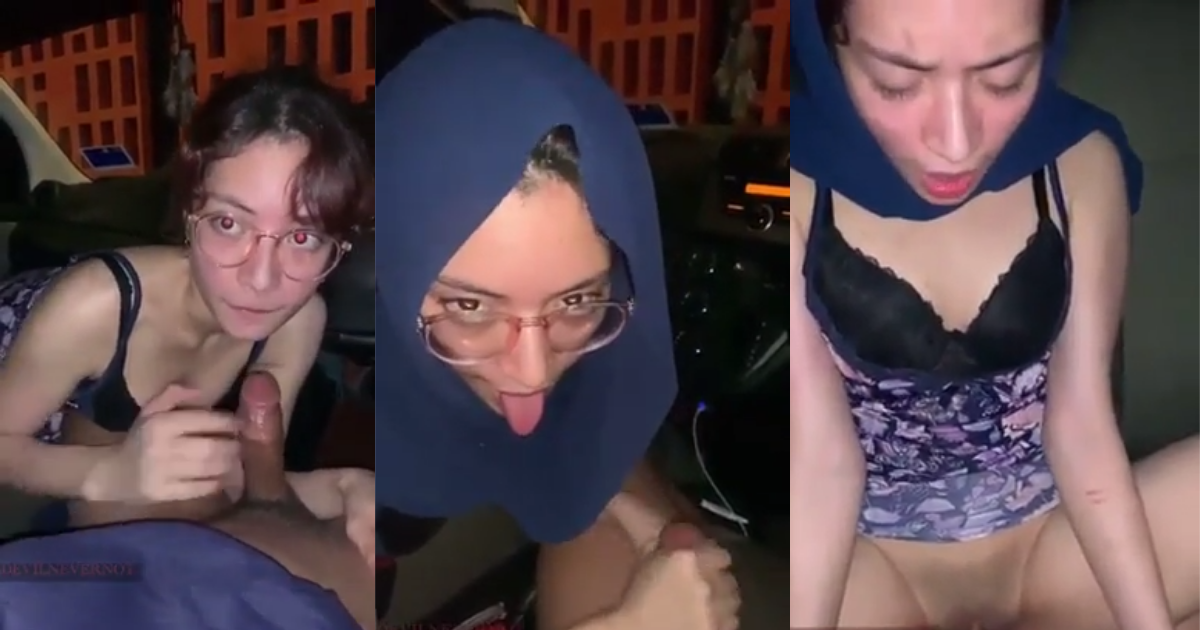 Malay hijabi girl gets naughty in car sucking and fucking